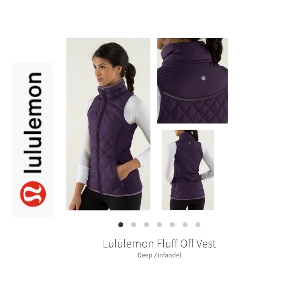 Lululemon Fluff Off Vest. Deep Zinfandel. Size 12.